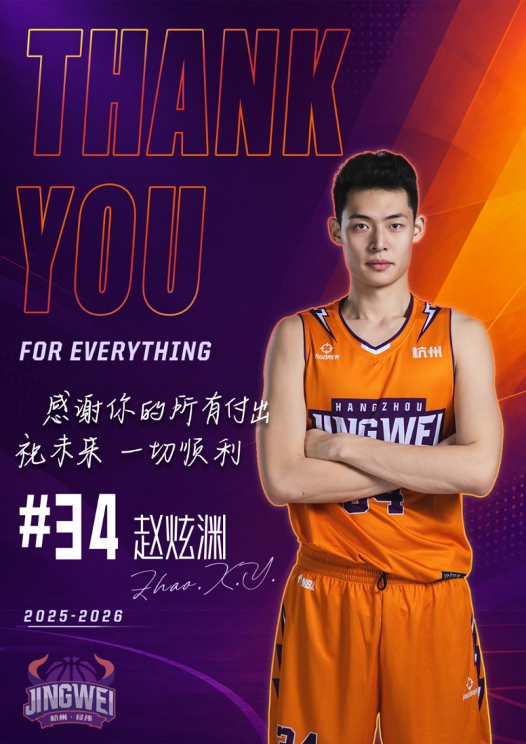 阵容迭代 感谢有你|杭州经纬送别多名球员 阵容迭代 感谢有你|杭州经纬送别多名球员